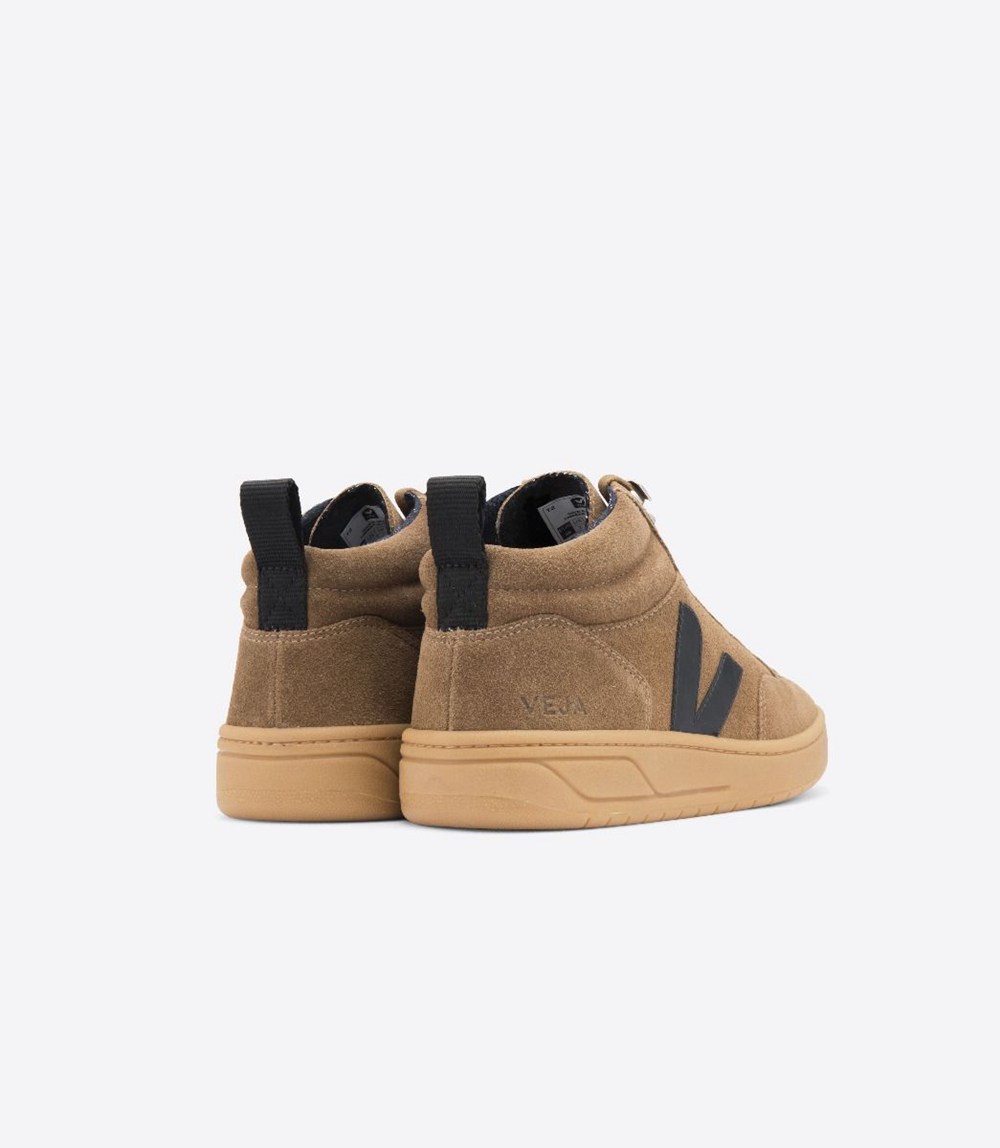 Tenis Veja Hombre - Roraima Suede - Marrom/Negros - 867EUALXW